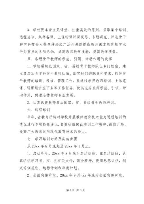 继续教育一德四新学习计划.docx