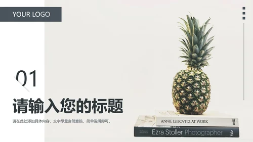 简约商务工作汇报PPT模板
