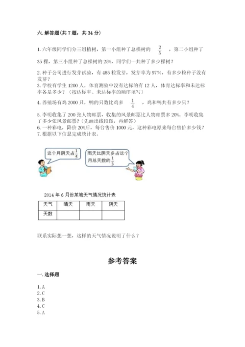 小学数学六年级上册期末考试试卷【考试直接用】.docx