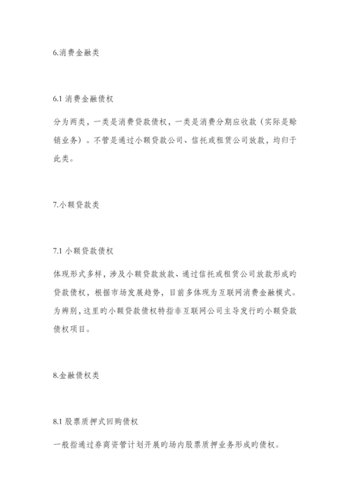 不同视角下的企业资产证券化基础资产.docx