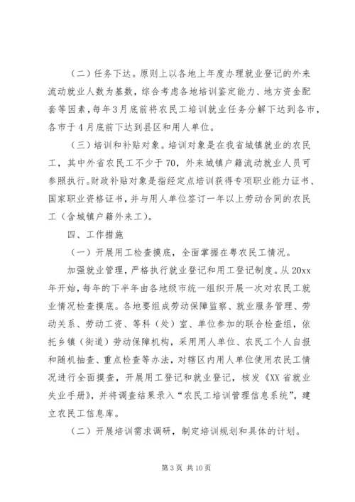 省农民工技能提升培训计划实施方案.docx