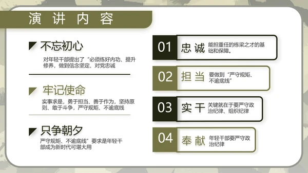 迷彩风军事部队演讲PPT