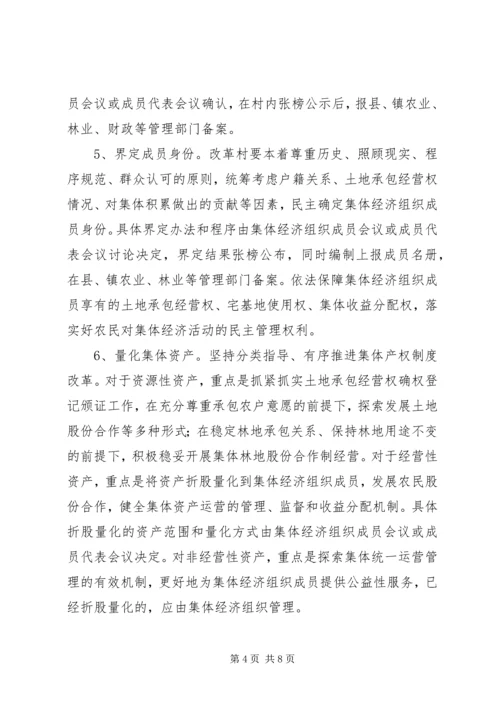 镇农村集体产权制度改革工作实施方案.docx