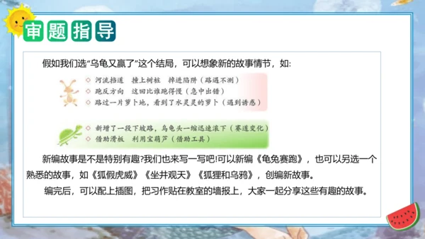 统编版四年级语文下册单元作文能力提升第八单元习作：故事新编（教学课件）