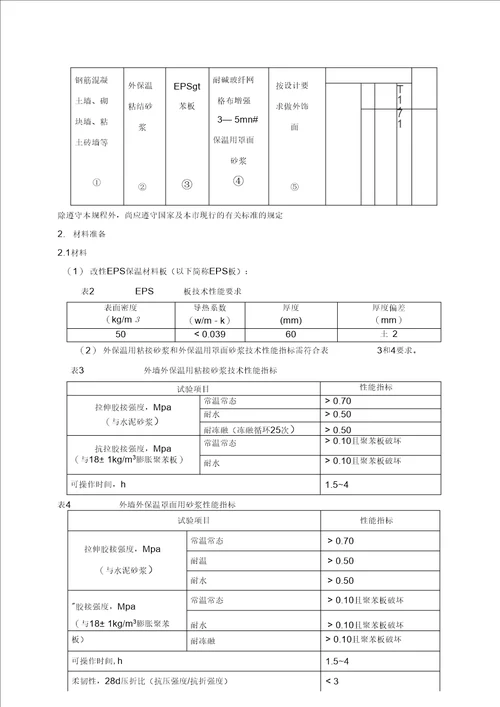 改性聚合聚苯板AEPS外墙外保温施工组织设计