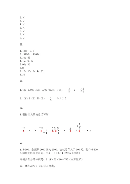 小学毕业班数学检测卷【网校专用】.docx