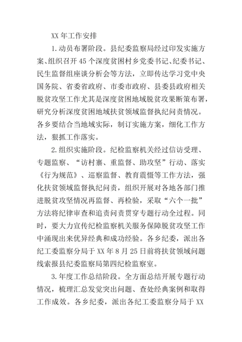 扶贫领域护民生促脱贫监督执纪问责专项行动工作专项方案.docx