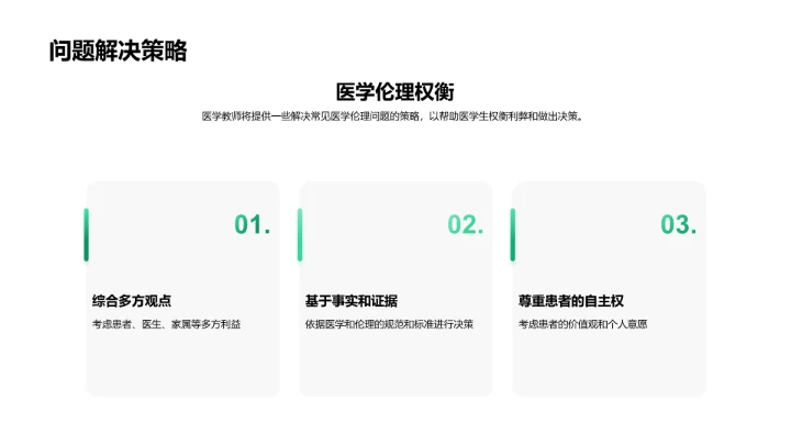 医学伦理授课讲座PPT模板