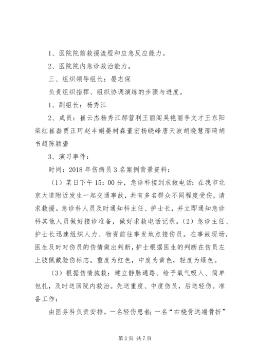 重大突发事件医疗卫生救援应急演练方案 (4).docx