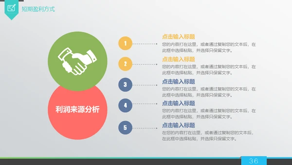 商业策划计划书融资路演通用PPT模板