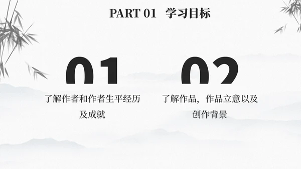 古风骆驼祥子文学读书分享课件PPT模板
