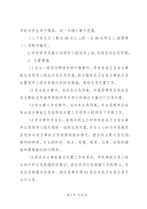古村小学营养餐安全应急预案(精).docx