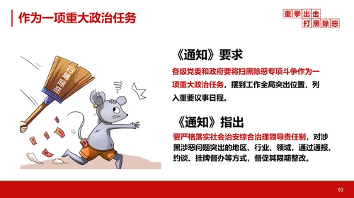 重拳出击打黑除恶教学汇报PPT课件