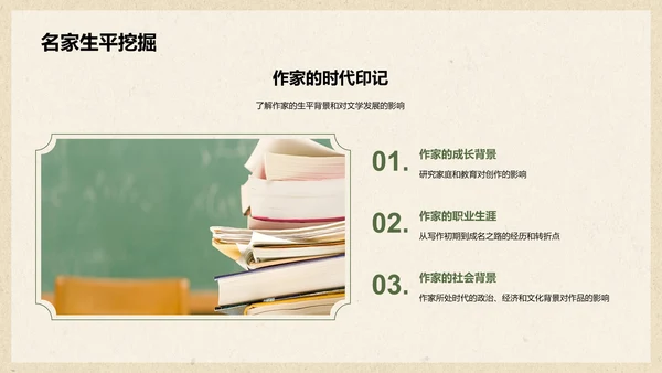 绿色复古国风文学培训课件PPT模板