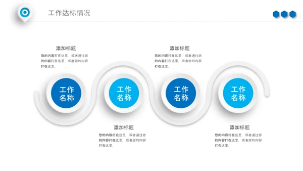 蓝色工作汇报述职年终总结PPT