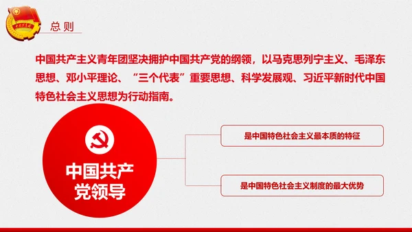 中国共青团章程PPT模板