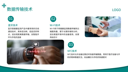 深绿色简约风健康监测产品全面解读PPT