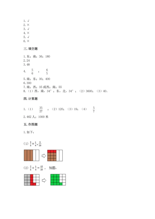 人教版六年级上册数学期中测试卷【研优卷】.docx