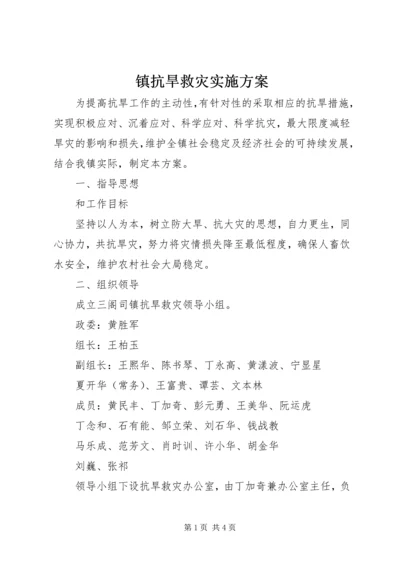 镇抗旱救灾实施方案.docx