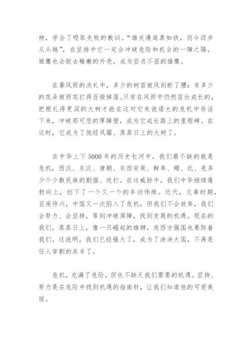 以危机为话题的议论文(精选7篇).docx