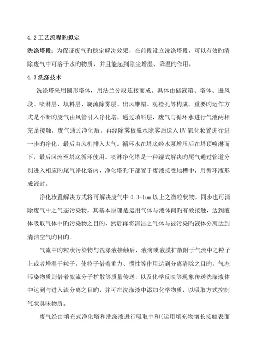 vocs处理设计专题方案.docx