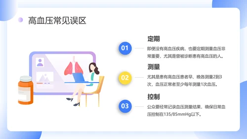 门诊就医预防高血压知识科普PPT模板