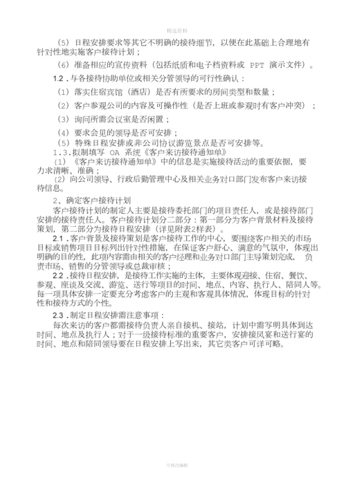 集团公司客户接待流程及标准手册.docx