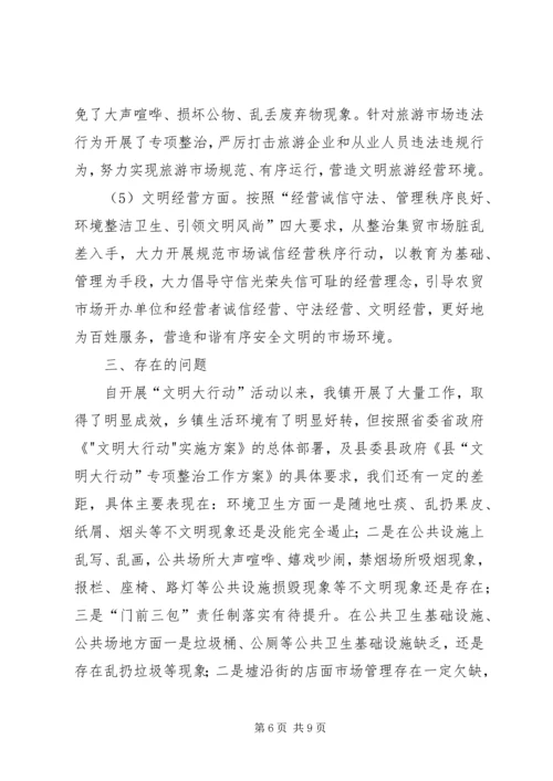 乡镇文明大行动工作总结.docx