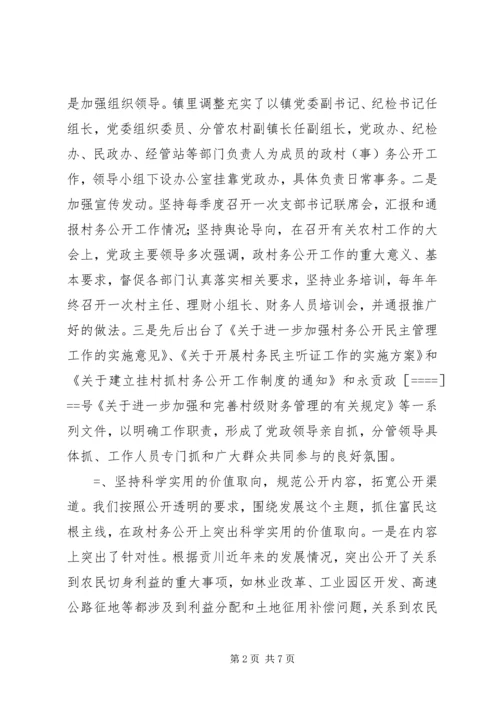 乡镇村务公开和民主管理工作总结.docx