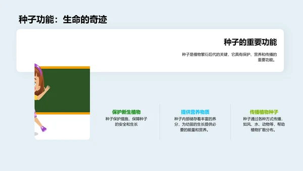 植物生长教学课件PPT模板