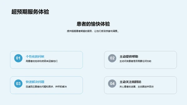 优质服务与患者体验
