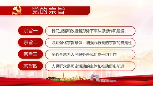 红色大气基层党建廉政述职报告PPT