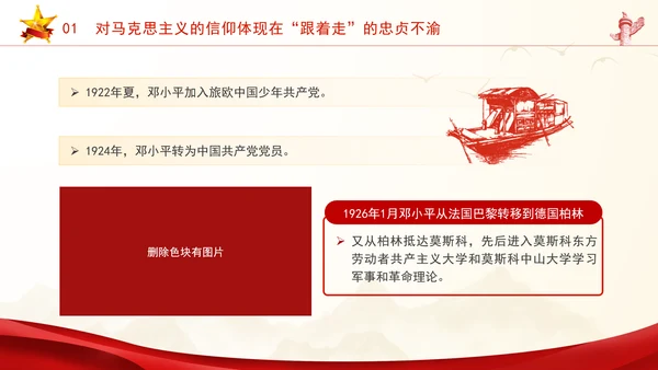 思政教育党课从邓小平的一生中感悟信仰的力量PPT课件