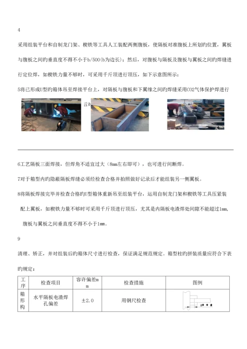 钢结构箱型柱加工工艺.docx