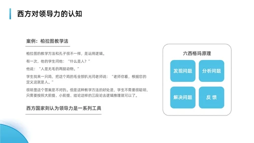蓝色水彩简约商务可复制的领导力企业培训PPT团队