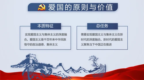 蓝色大气党建微党课培训工作总结汇报动态PPT