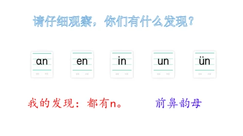 【新教材】13 an en in un ün课件