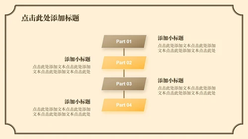 黄色中国风长恨歌教学课件PPT模板