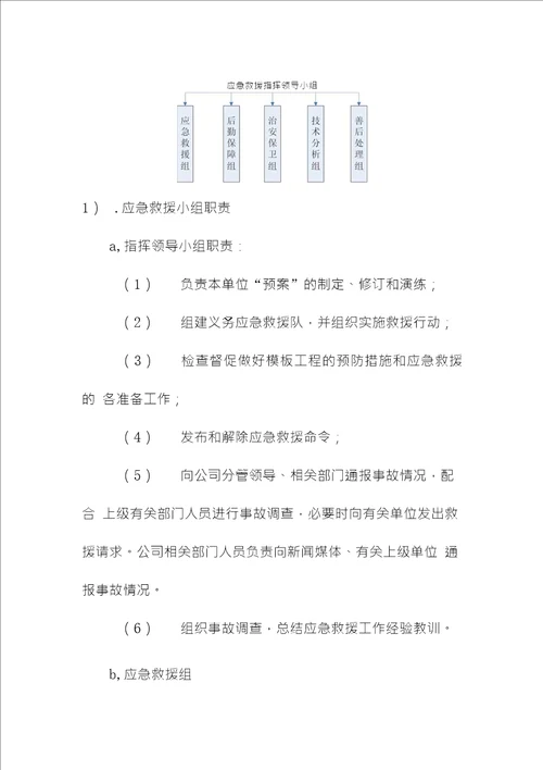 铝模合金模板安全事故预防措施及应急救援预案