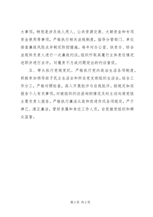 班子成员履行全面从严治党主体责任清单.docx