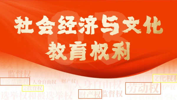 3.1 公民基本权利 (下：社会经济、文化教育) 课件