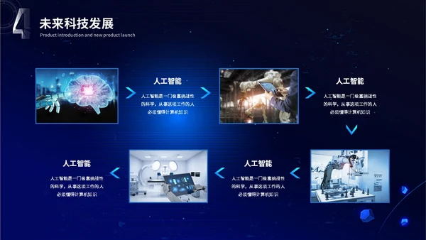 3d科技风人工智能5G科技产品介绍大数据分析科技感ppt模板