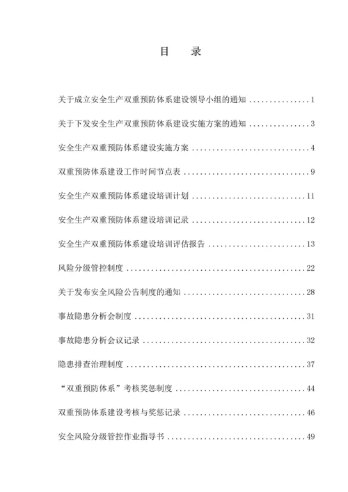 企业双重预防体系建设文件汇编.docx