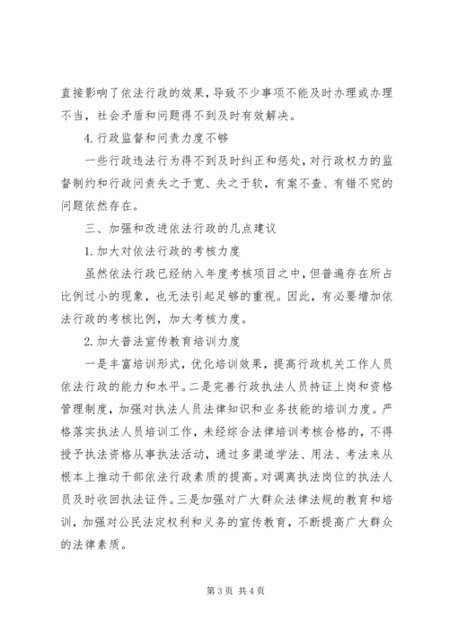 依法行政存在的问题及对策.docx