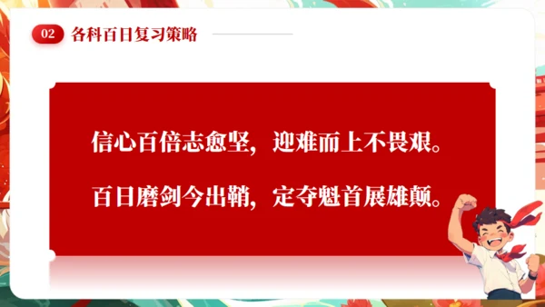 高考誓师大会通用PPT卡通风格模板