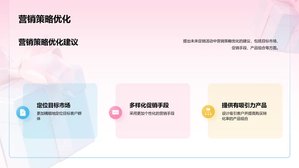 粉色3D创意酷炫双十一电商促销活动总结PPT模板