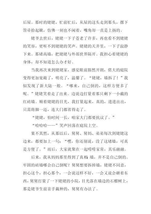 走过那堵墙作文.docx
