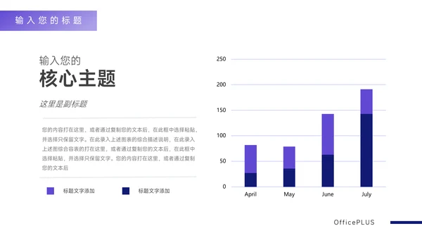 紫色高端创新创业计划书PPT模板