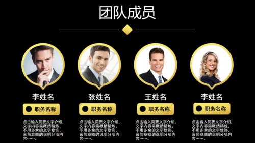 大气商业融资创业计划书商务通用PPT模板