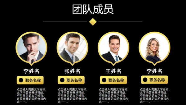 大气商业融资创业计划书商务通用PPT模板
